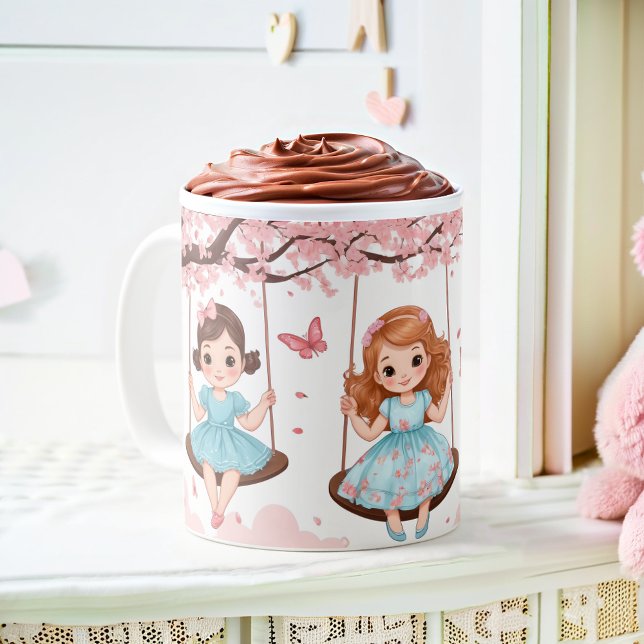 Glada Systrars Glädje Kaffemugg (Skapare uppladdad)