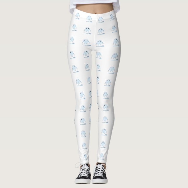 Glada Tänder och Tandborstar Leggings (Framsida)