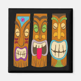 Glada Tiki-statyer, Roliga Svarta Magnet