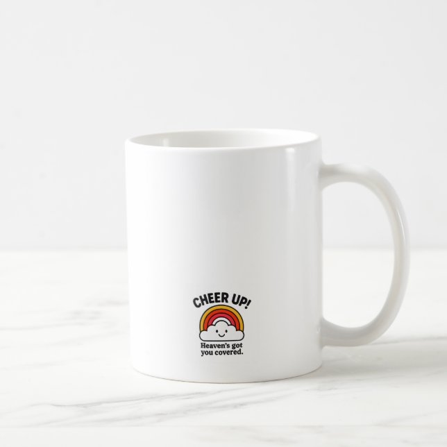 Glada Uppmuntrande Regnbågsmoln Kaffemugge    Kaffemugg (Höger)