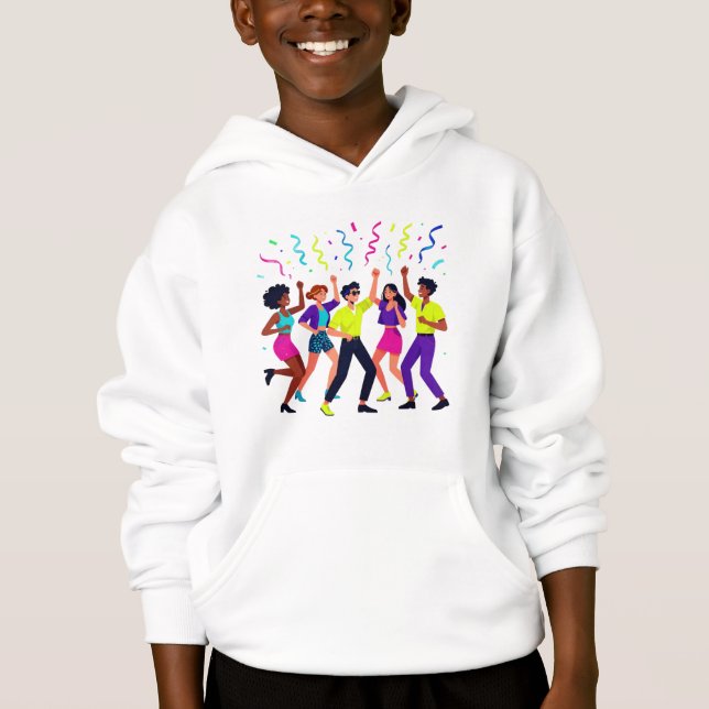 Glada Vänner Dansfest Firande T Shirt (Framsida)