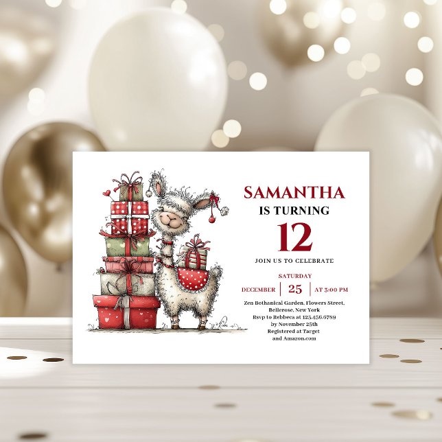 Glada Whimsicala djur Barnkalas födelsedag Inbjudningar (Cheerful Whimsical animals Party Style kids birthday invitation

)