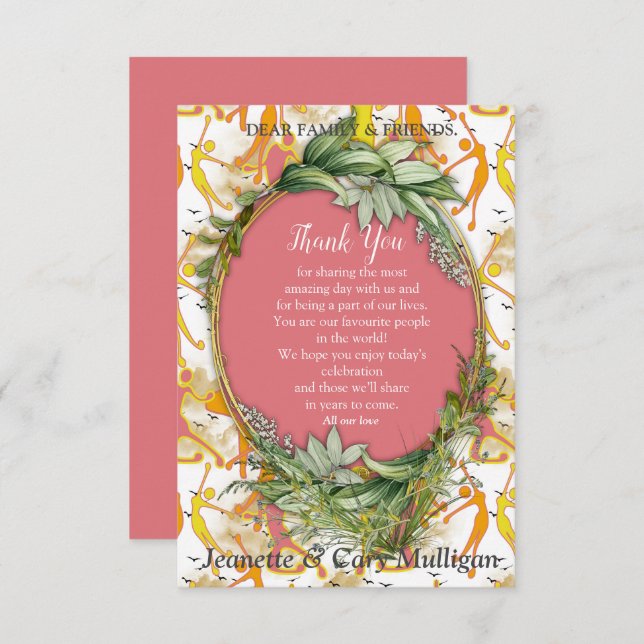 Glada yogaj Mädchen tack   OSA Kort (Fram/baksida)