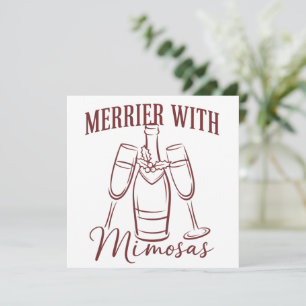 Gladare med Mimosas jul Prosecco vin fest Julkort