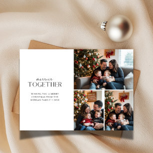 Gladare Tillsammans Familjefoto med bebis jul Julkort