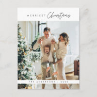 Gladast jul familjefoto, Modern minimalistisk