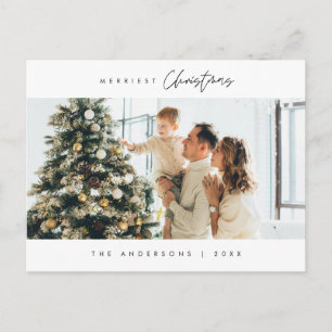 Gladast jul familjefoto, mysig lycka vykort
