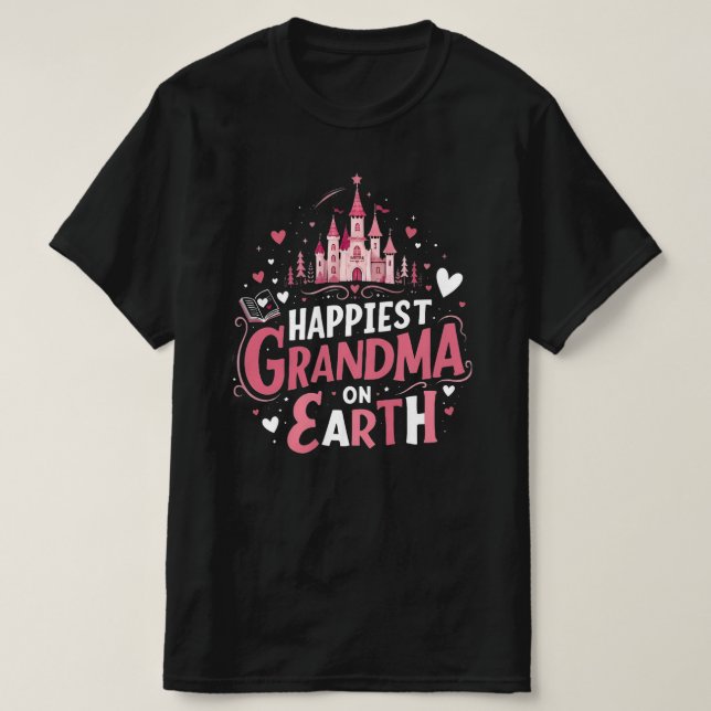 Gladast Mormor Bästa Mormor i Världen T Shirt (Design framsida)