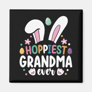 Gladast Mormor Någonsin Mamma Familj Påskharen Ägg Magnet