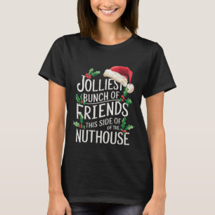 Gladast skara vänner Xmas Matchande Sarksastiskt T Shirt
