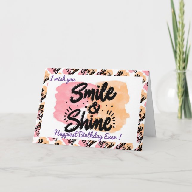 Gladaste födelsedagsmotivation kort (Framsida)