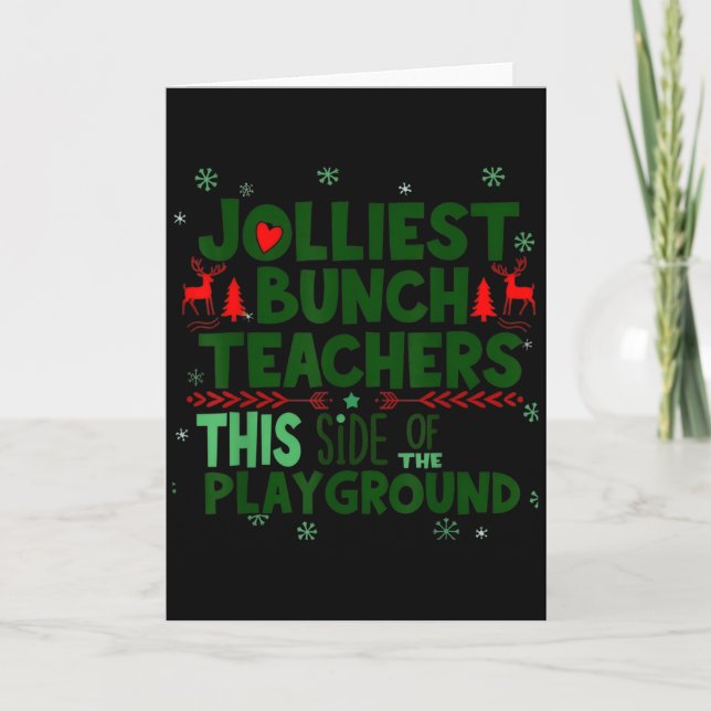 Gladaste gänget av lärare på den här sidan av lekp kort (Framsida)