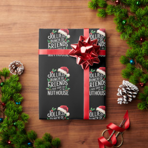 Gladaste gänget av vänner Xmas Matchande Sarksasti Presentpapper