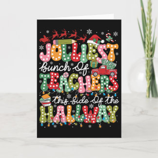 Gladaste gänget lärare på den här sidan av hallen kort