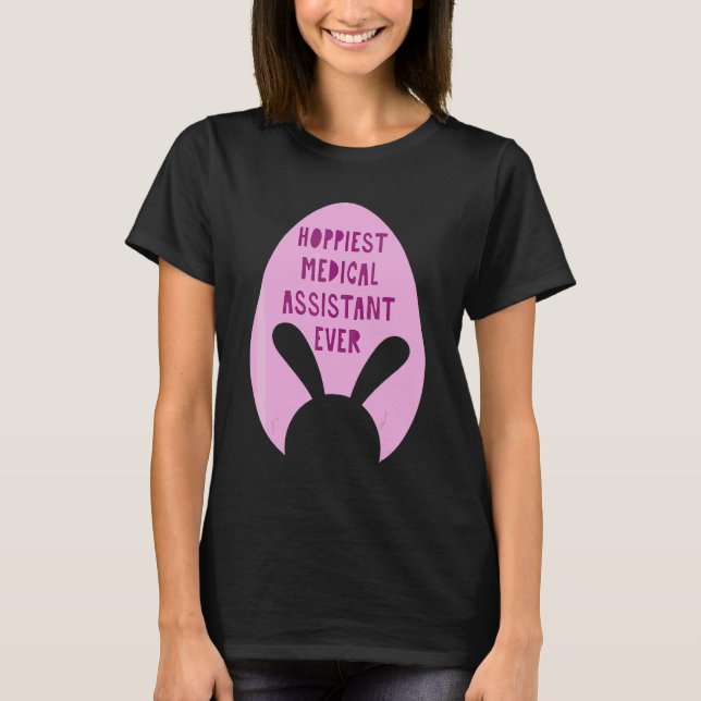 Gladaste medicinska assistent någonsin yrke t shirt (Framsida)