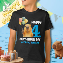 GLADDA CAPPY BRUH DAN Custom 4-års födelsedagsdag T Shirt