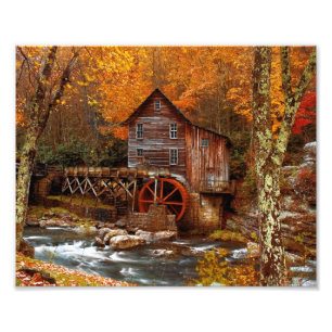 Glade Bäck Grist Mill Fototryck