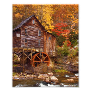 Glade Bäck Grist Mill Fototryck