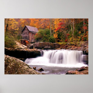 Glade Bäck Grist Mill Poster