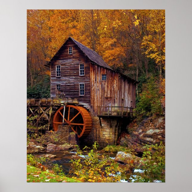 Glade Bäck Grist Mill Poster (Framsidan)