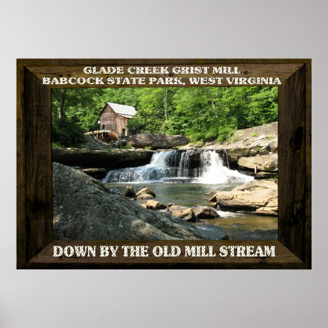 GLADE BÄCK GRIST MILL-POSTER POSTER (Framsidan)