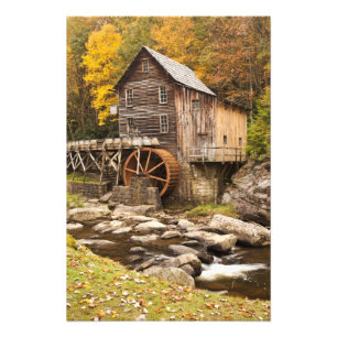 Glade Creek Grist Mill, Babcock State Park, Fototryck