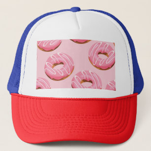 Glade Donuts sömlös bakgrund Keps