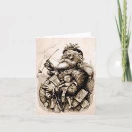 Glade gamle tomtefar kort