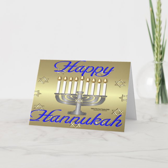 GladHannukah Helgkort (Framsida)