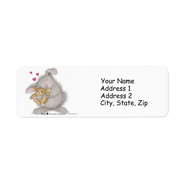 GladHoppers®-Adressetiketter Returadress Etikett (Framsidan)