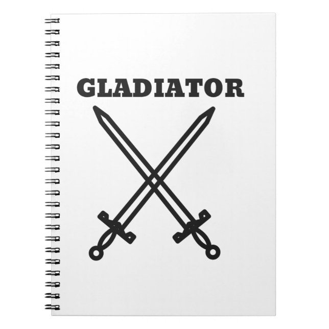 Gladiator Anteckningsbok Med Spiral (Framsidan)