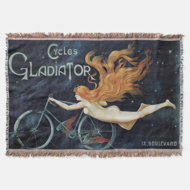 Gladiator Cycles, Art Nouveau från viktorianska er Mysfilt (Framsidan)