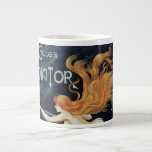 Gladiator Cycles, Vintage Victorian Art nouveau Jumbo Mugg