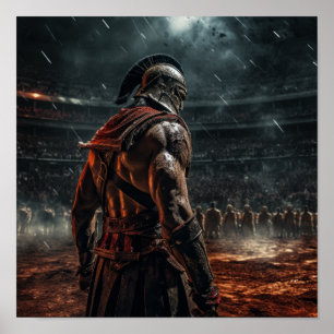 Gladiator för fastställd säkerhet - inspirerande P Poster
