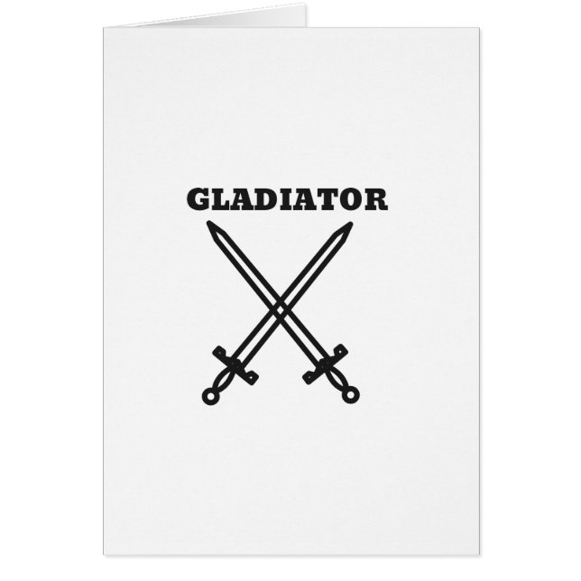 Gladiator Hälsningskort (Framsidan)