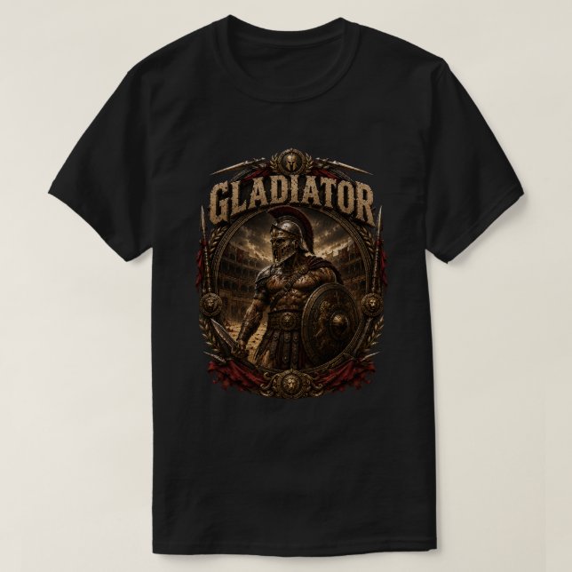 Gladiator Herrgrafisk T-Shirt (Design framsida)