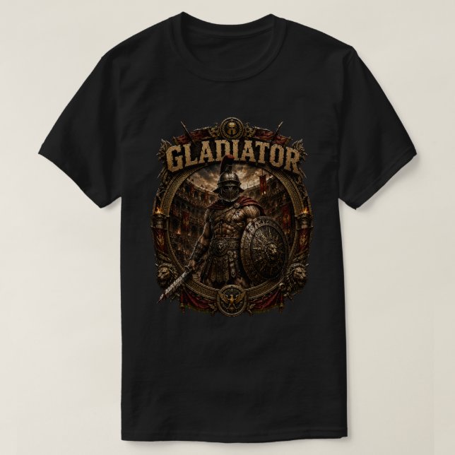 Gladiator herrgrafisk t-shirt (Design framsida)