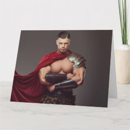 Gladiator Hett Guy Hälsning Card Kort