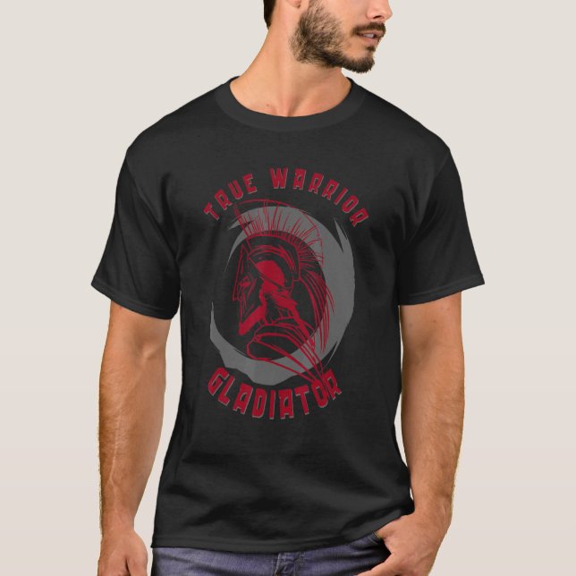 Gladiator och tarmmuskel och kroppsbyggnad 14 t shirt (Framsida)