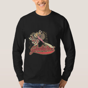 Gladiator- och väggmuskel och blodkroppsbyggnad 4 t shirt