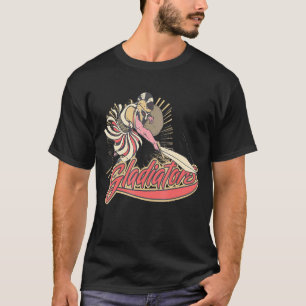 Gladiator- och väggmuskel och blodkroppsbyggnad 4 t shirt