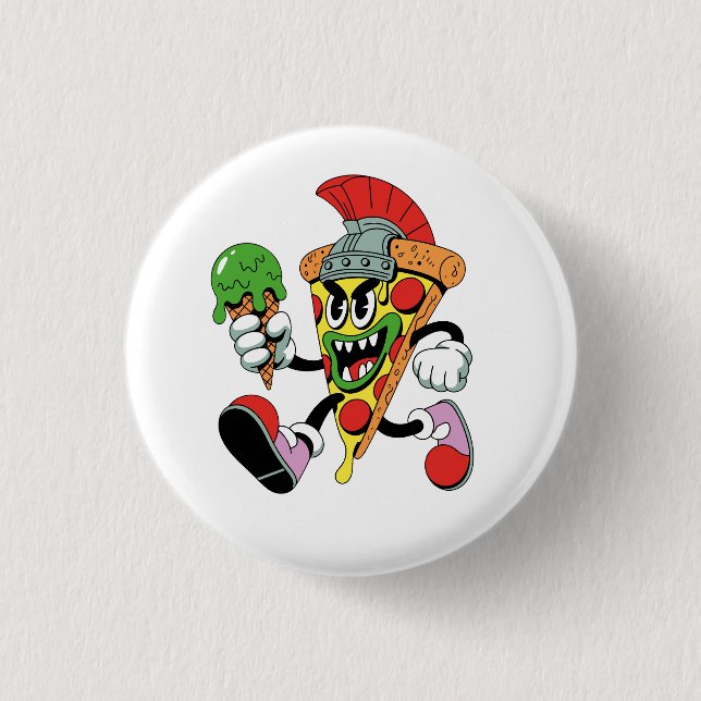 Gladiator Pizza Slice Italy Brainrot Knapp (Framsida)