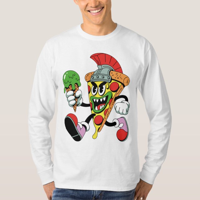 Gladiator Pizza Slice Italy Brainrot Manar's T Shirt (Framsida)