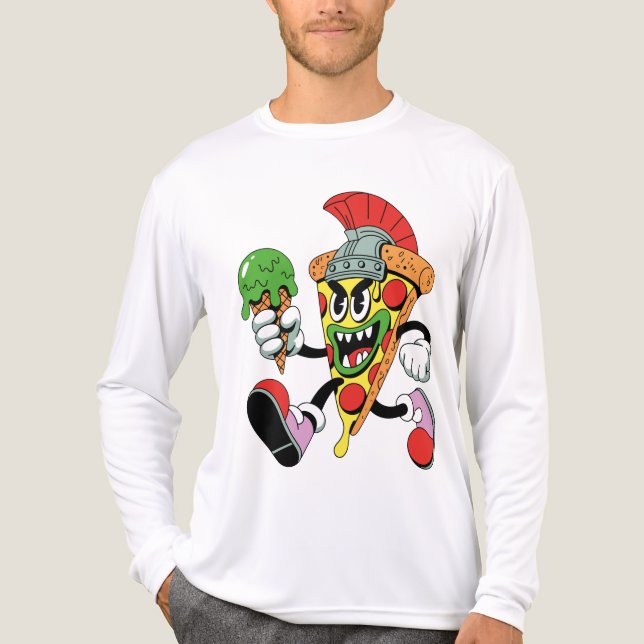 Gladiator Pizza Slice Italy Brainrot Manar's T Shirt (Framsida)