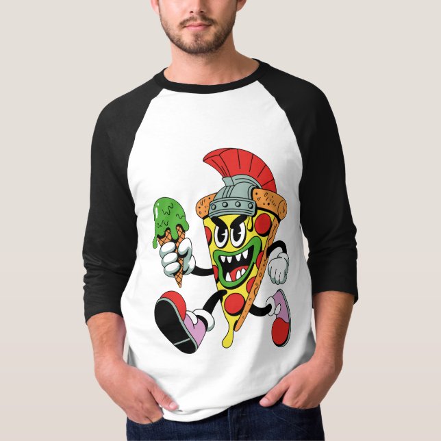 Gladiator Pizza Slice Italy Brainrot Manar's T Shirt (Framsida)