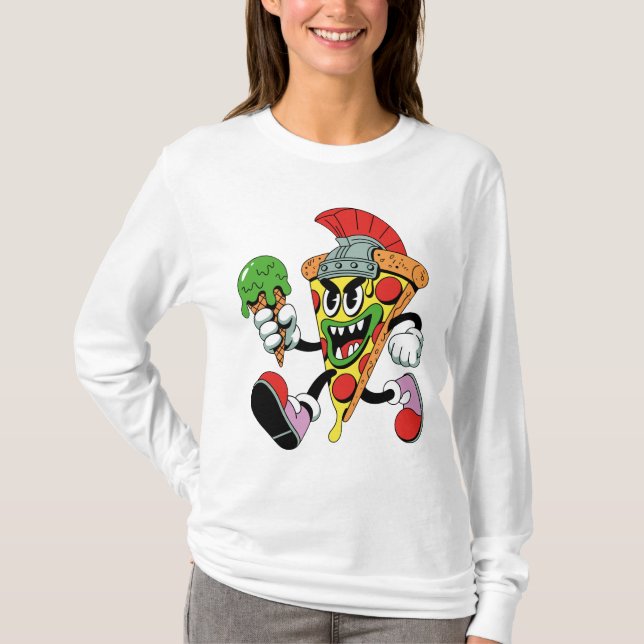 Gladiator Pizza Slice Italy Brainrot Women's T Shirt (Framsida)