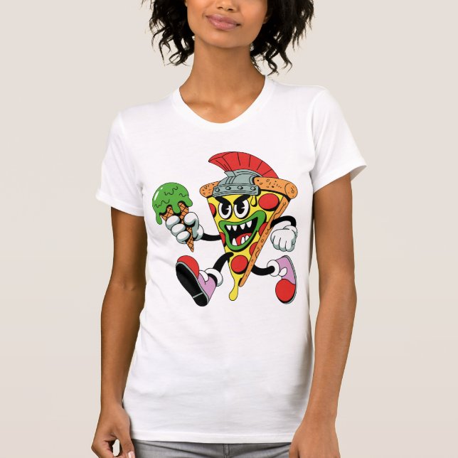 Gladiator Pizza Slice Italy Brainrot Women's T Shirt (Framsida)