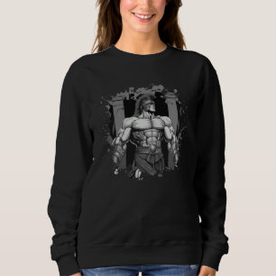 Gladiator Sparta Gym Grekisk Fighter Träning Spart T Shirt
