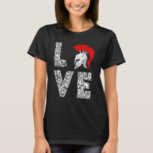 Gladiator Spartan Sparta Soldier Warrior Helmet T Shirt