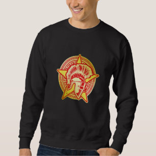 Gladiator Symbol Hjälm Grekisk Krigare Spartansk A Lång Ärmad Tröja